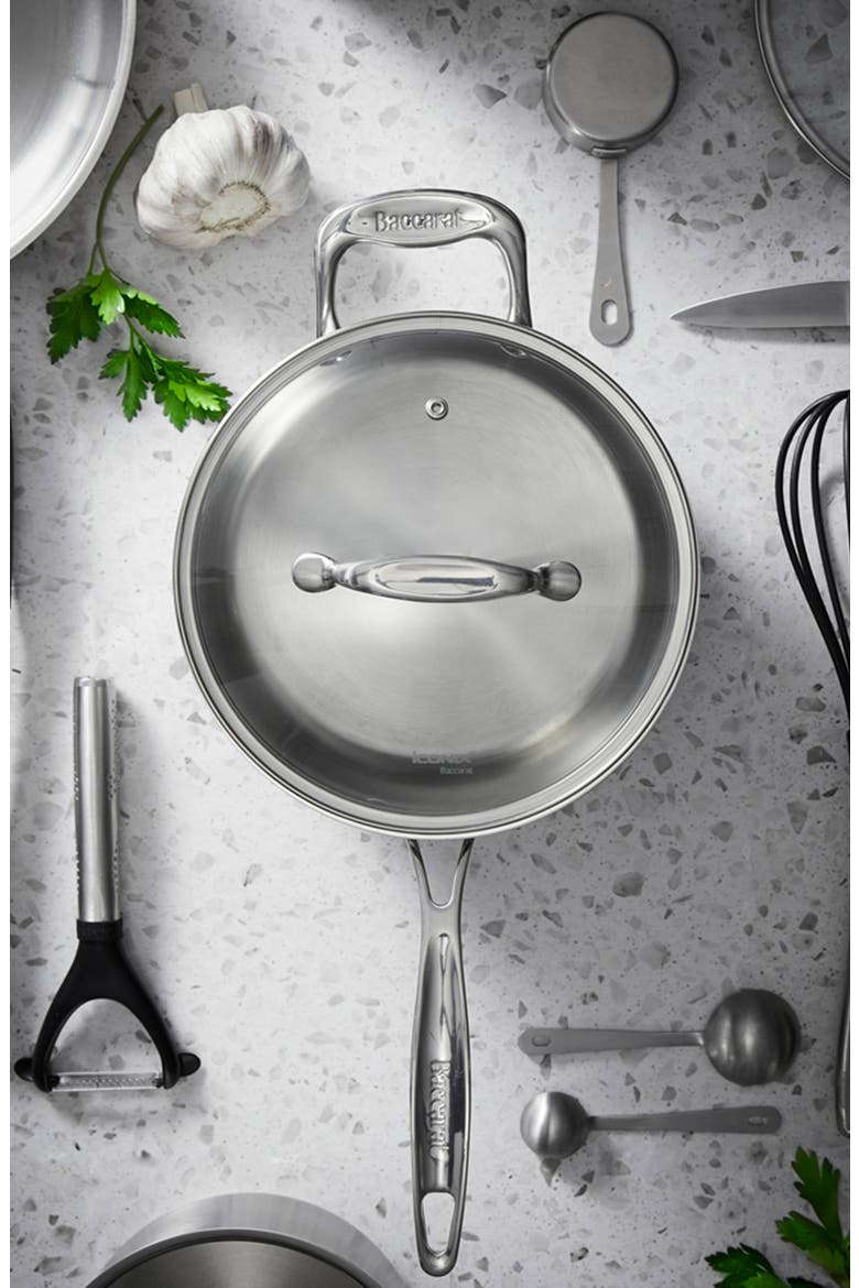 iconiX™ 3.5 Qt Saucepan with Lid, Alternate, color, SILVER