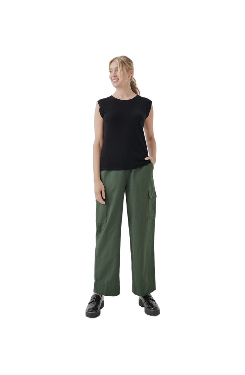 Pact Organic Featherweight Slub Muscle Tee, Alternate, color, Black