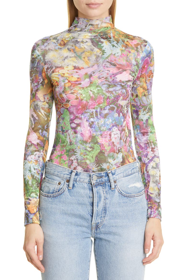 Cardio Nova Lace Top, Main, color, PONY PARTY