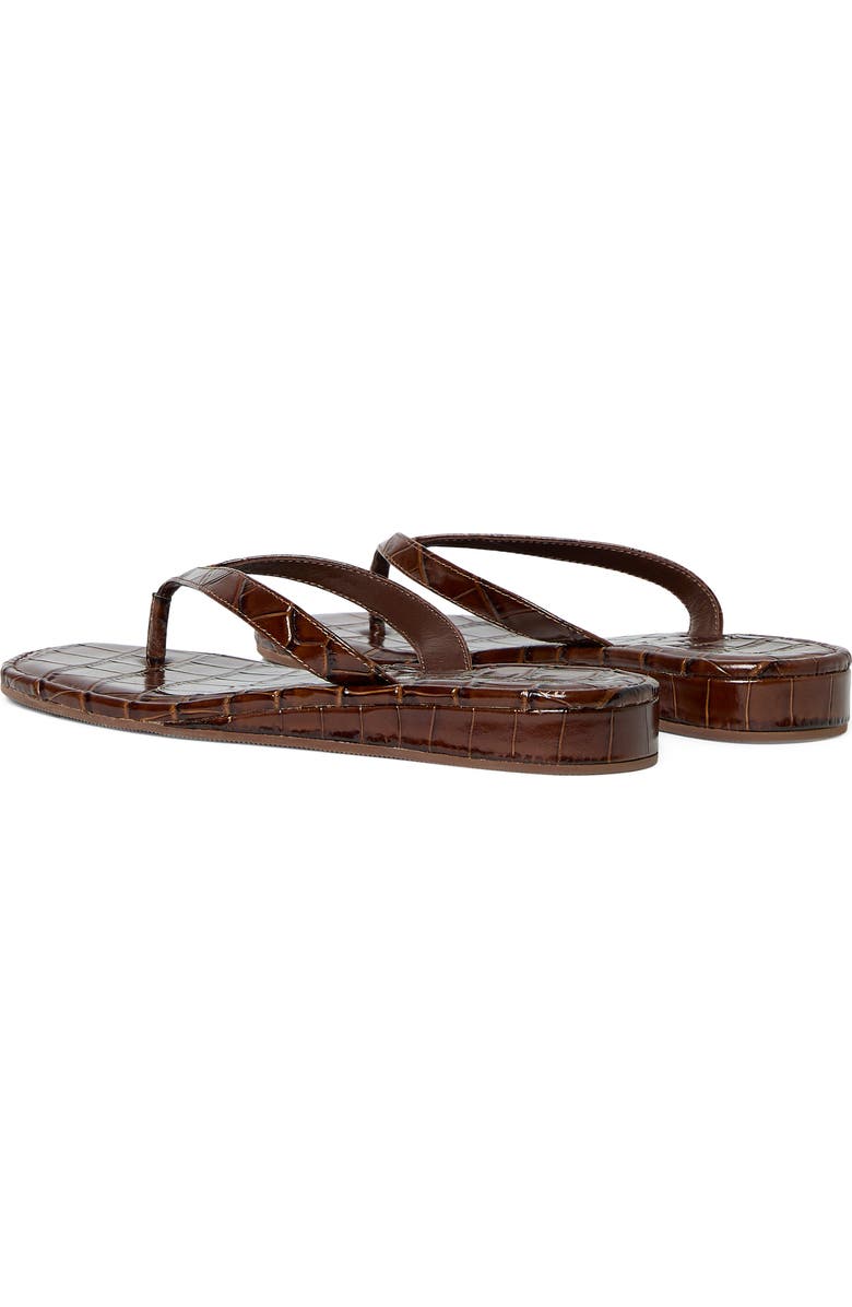 Loeffler Randall Lina Flip Flop, Alternate, color, Espresso