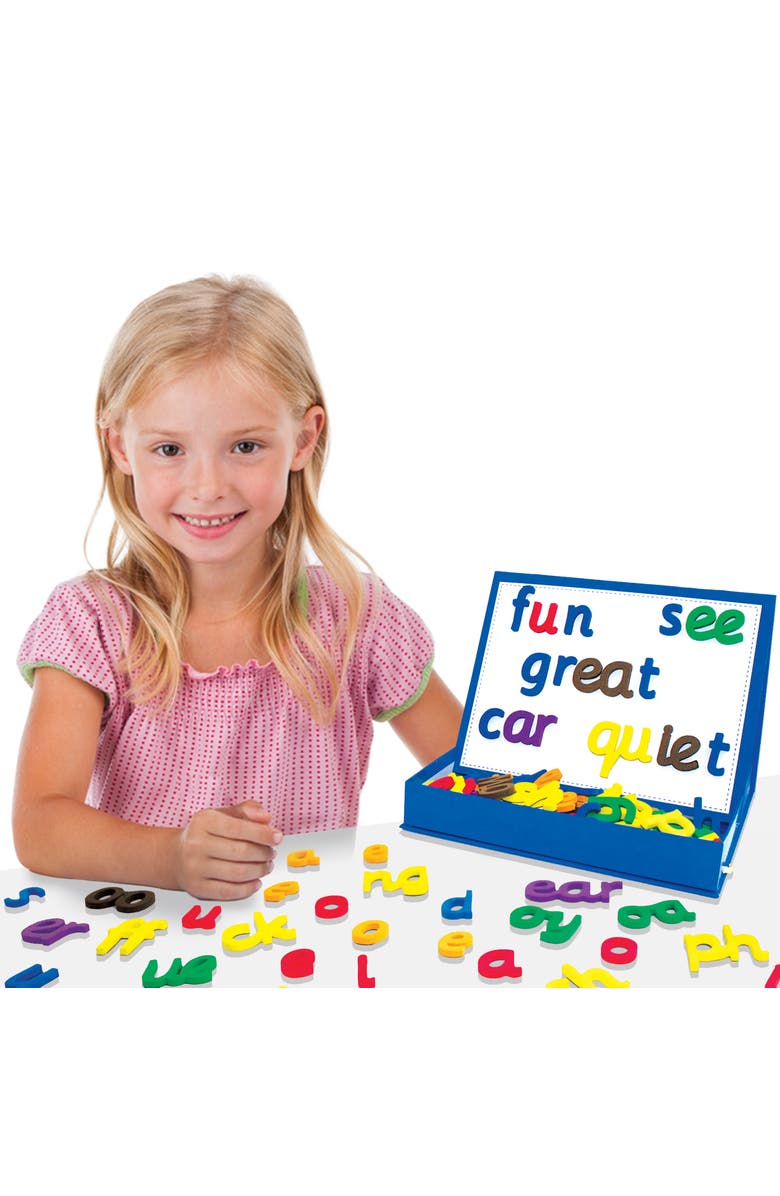Junior Learning Rainbow Phonics Magnetic Letters Set For Word Building, Alternate, color, Multicolored