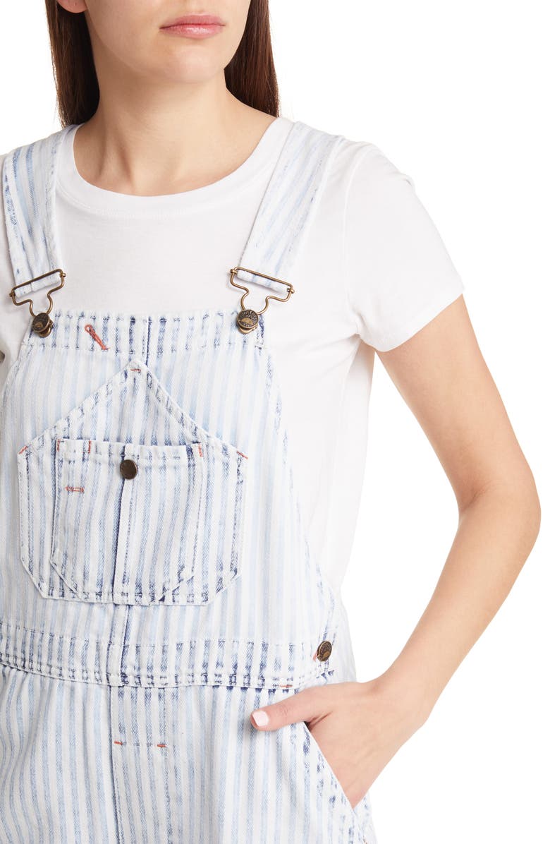 Faherty Topsail Stripe Straight Leg Overalls, Alternate, color,