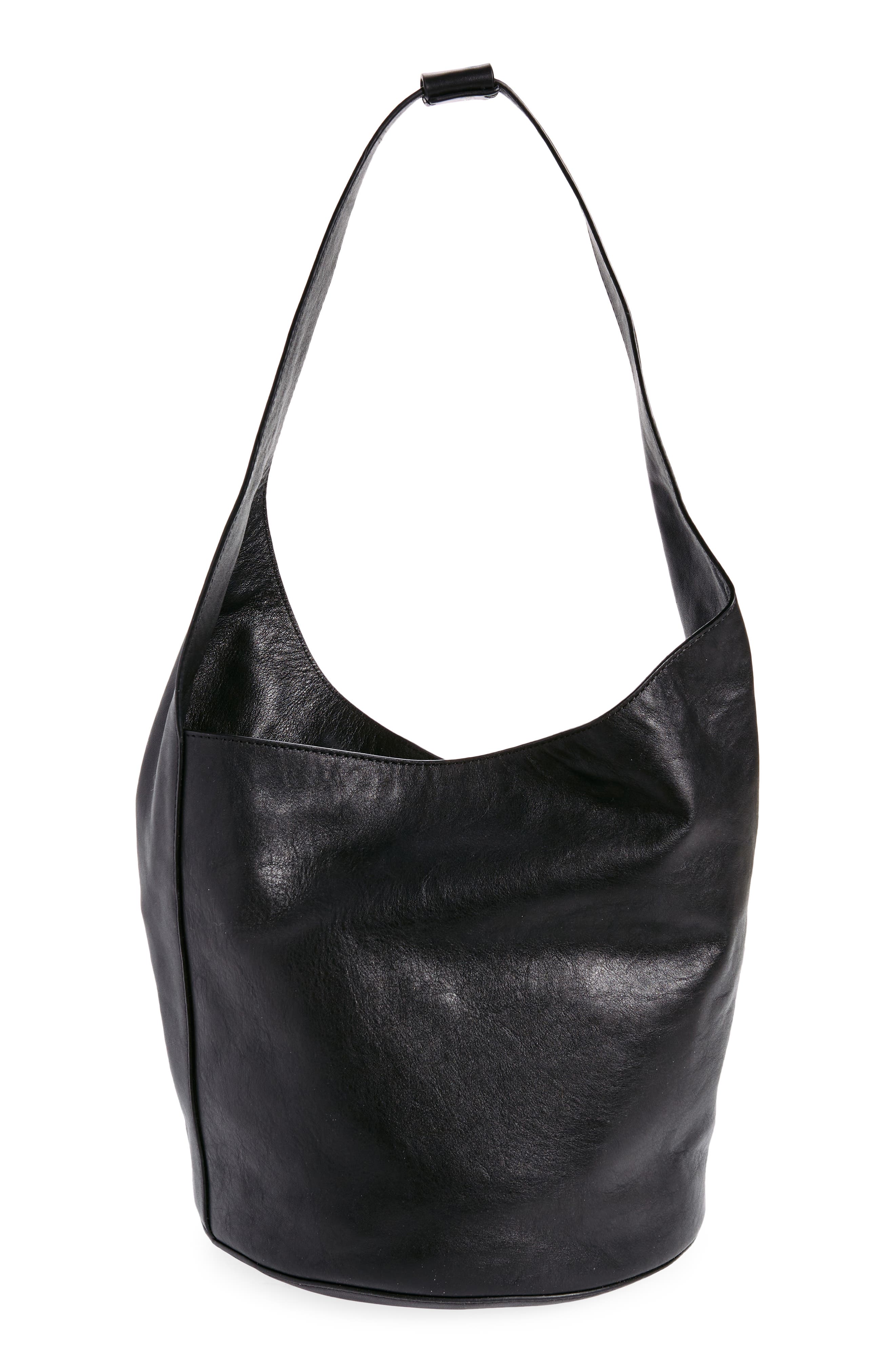 Reformation Medium Silvana Leather Bucket Bag, Alternate, color, 