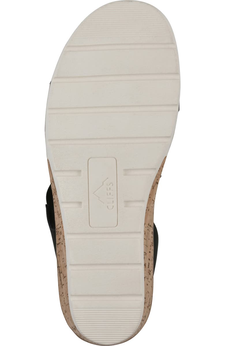 CLIFFS BY WHITE MOUNTAIN Tinnley Wedge Sandal, Alternate, color, Black Nubuck