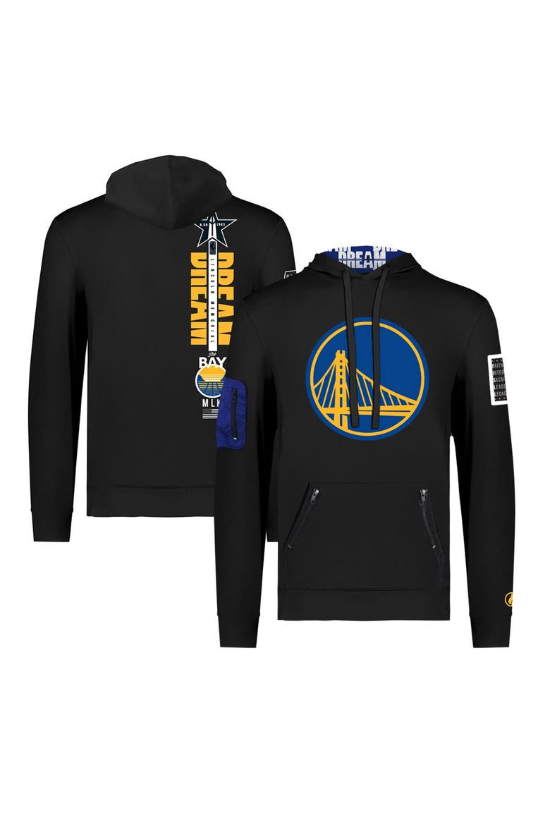 Unisex FISLL x Black History Collection  Black Golden State Warriors Pullover Hoodie, Alternate, color, Black