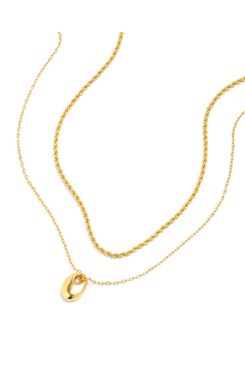 Madewell Set of 2 Pebble Necklaces, Alternate, color, 