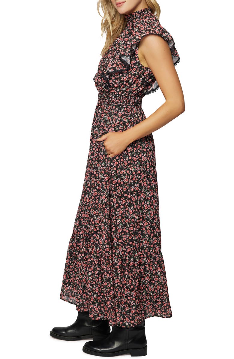 Lost + Wander Rose Garden Smocked Waist Maxi Dress, Alternate, color, 
