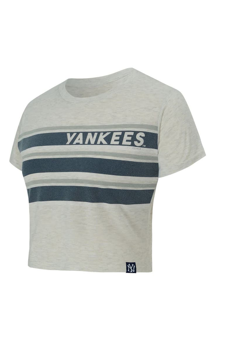 Women's Concepts Sport Cream New York Yankees Birch Cropped T-Shirt, Alternate, color, Cream