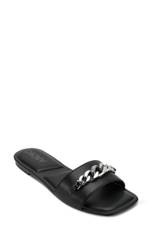 Dkny Dania Slide Sandal In Black