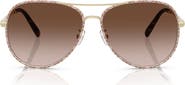 Tory Burch 58mm Pilot Sunglasses