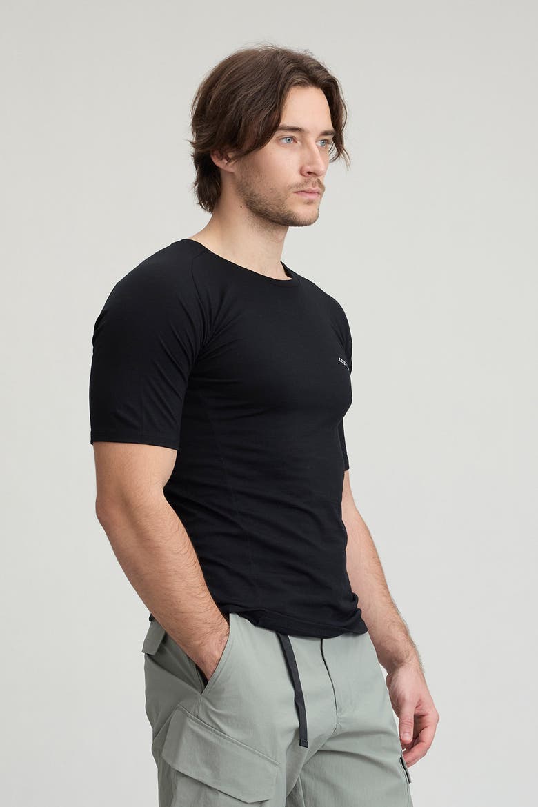 Men's 100% Merino Reglan Tee, Main, color, Black