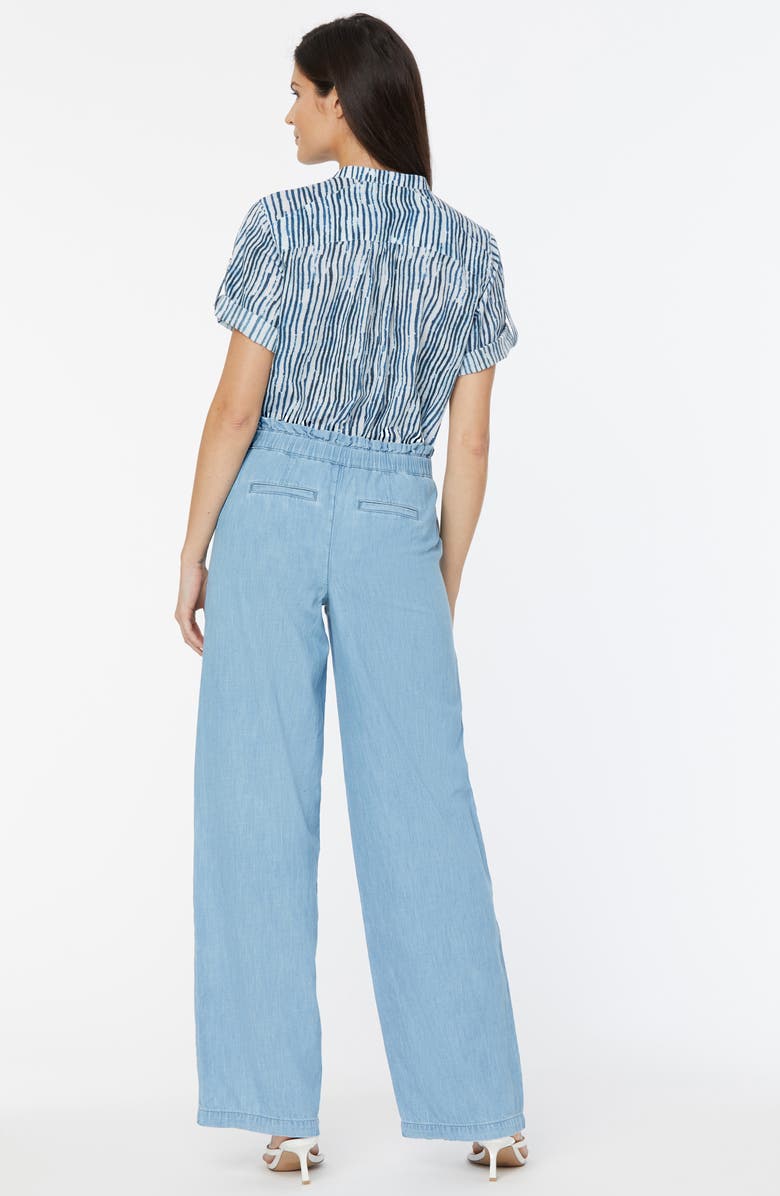 NYDJ Paperbag High Waist Wide Leg Denim Pants, Alternate, color,