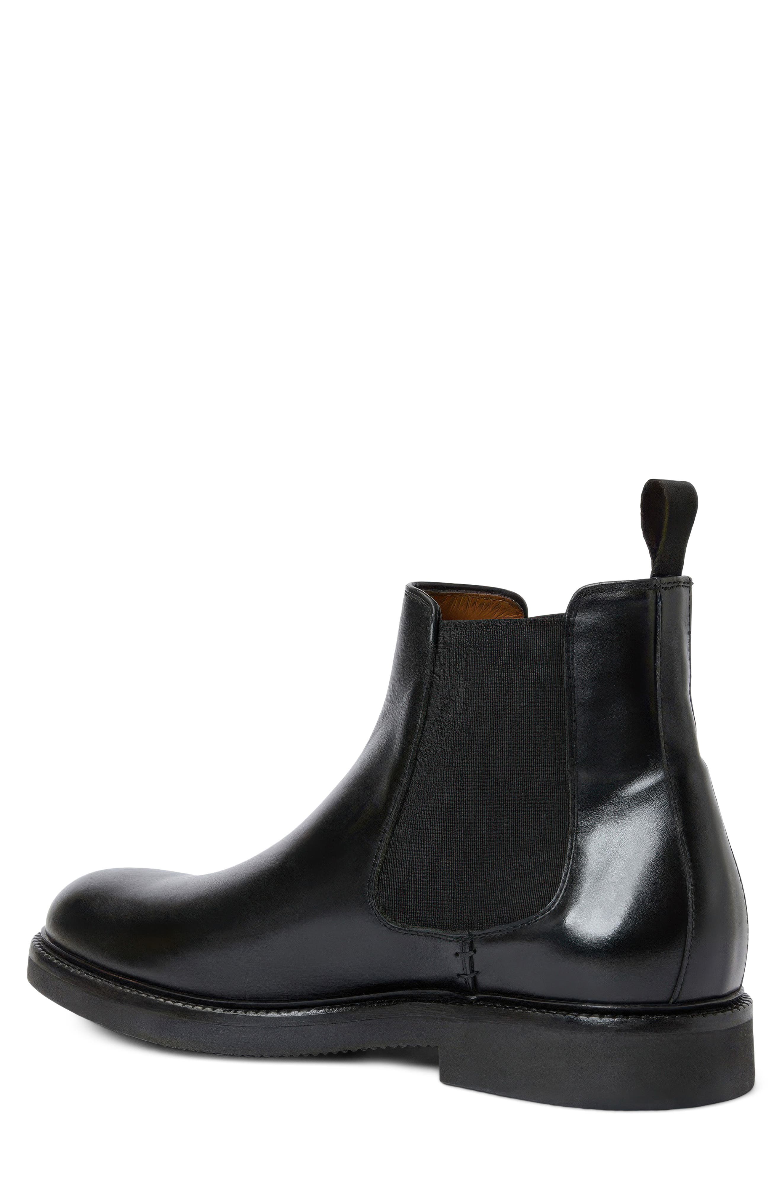 Prospero Weatherproof Chelsea Boot, Alternate, color, BLACK LEATHER