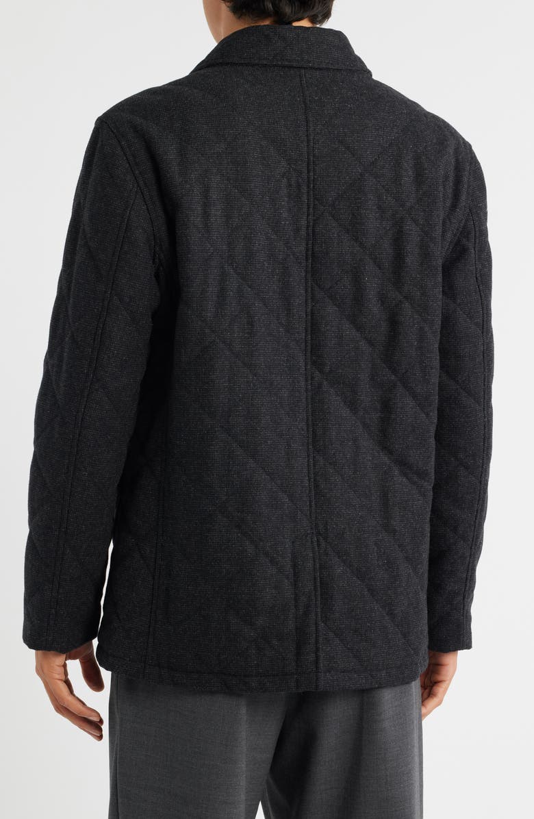 Hart Schaffner Marx Hughes Quilted Walking Coat, Alternate, color, Carbon
