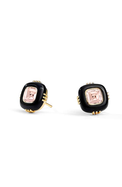 Morganite Studs
