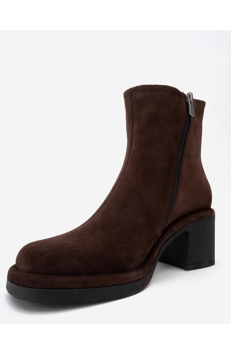 Forever
Always Shoes Junae Leather Block Heel Boot, Alternate, color, Brown Suede