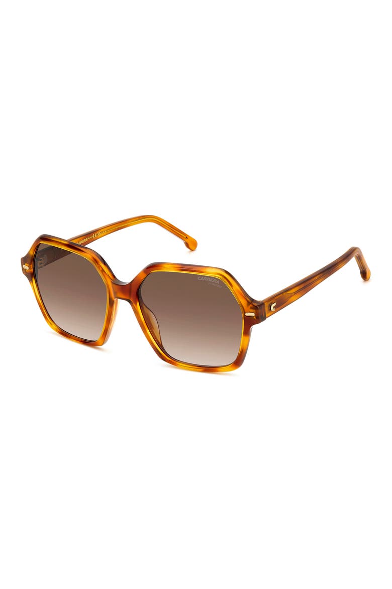 Carrera 3026/S 56mm Gradient Square Sunglasses, Alternate, color, HAVANA