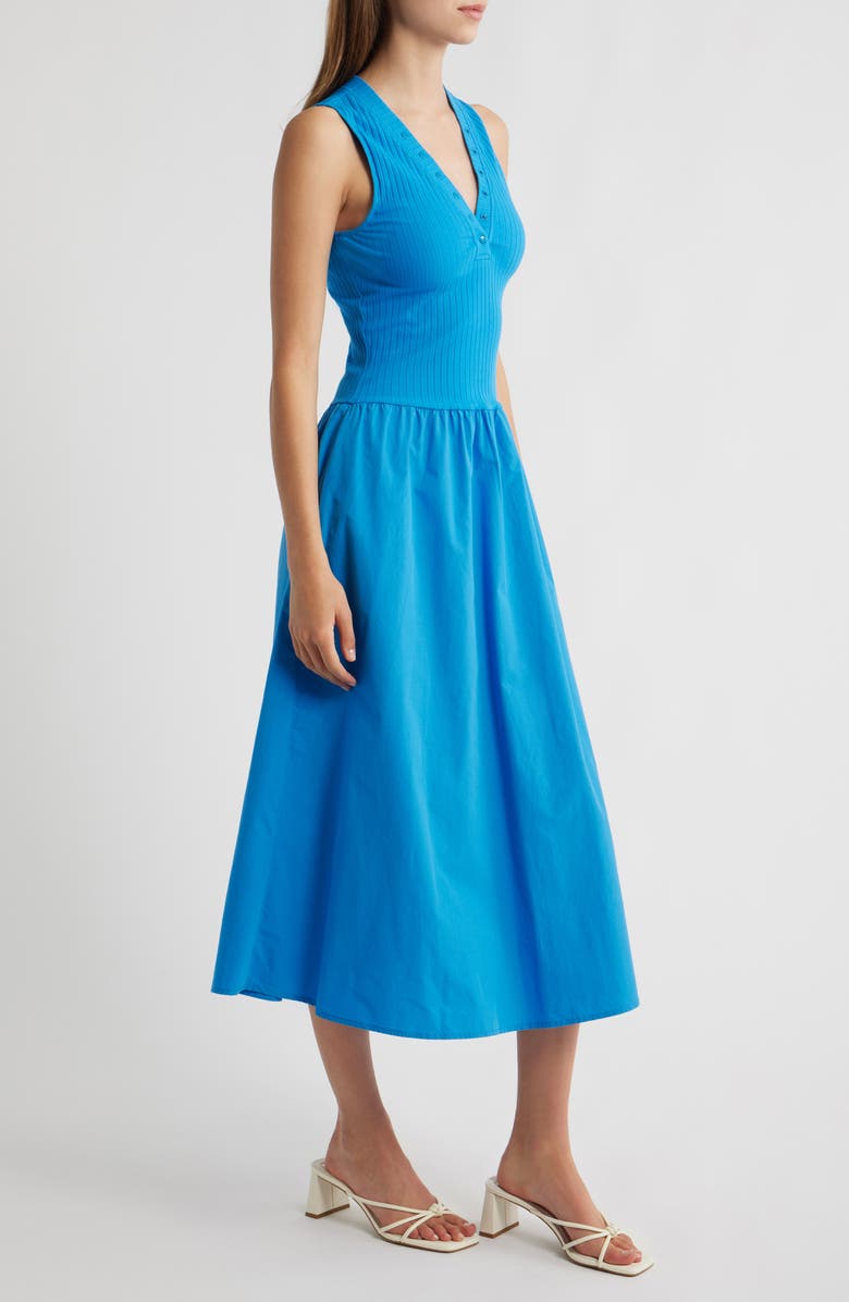 Rails Currant Sleeveless Midi Sundress, Alternate, color, French Blue