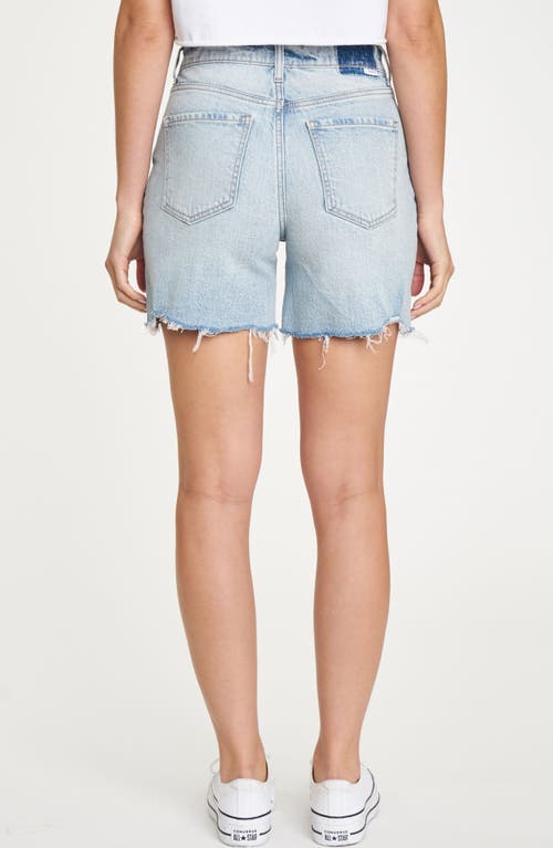Daze Sun High Waist Cutoff Denim Shorts In Dropout