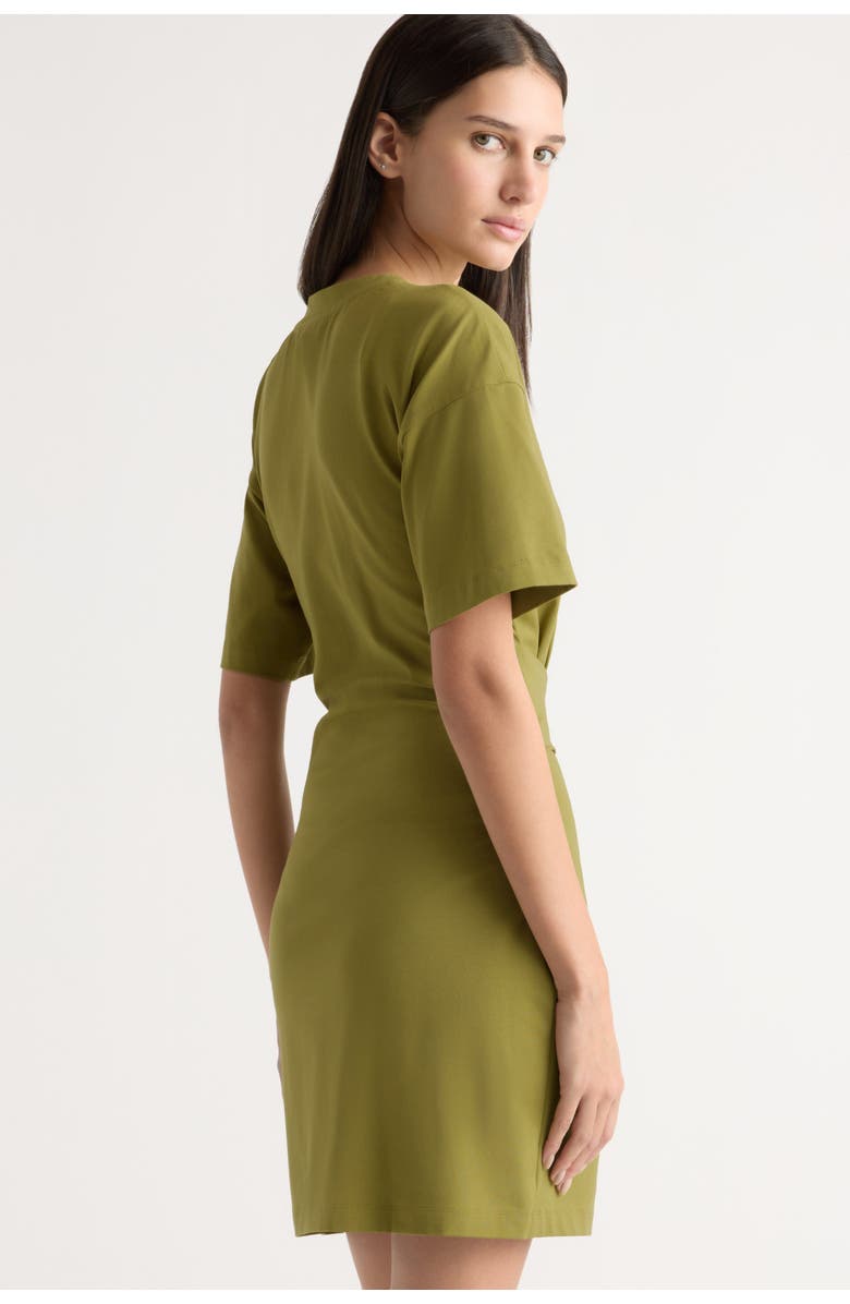 Modern Citizen Fallon Organic Cotton T-Shirt Wrap Dress, Alternate, color, Acid Green