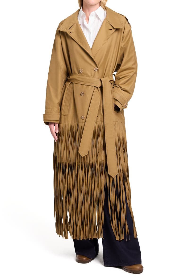 Fringe Benefit Water Repellent Twill Trench Coat, Main, color, BRITISH KHAKI