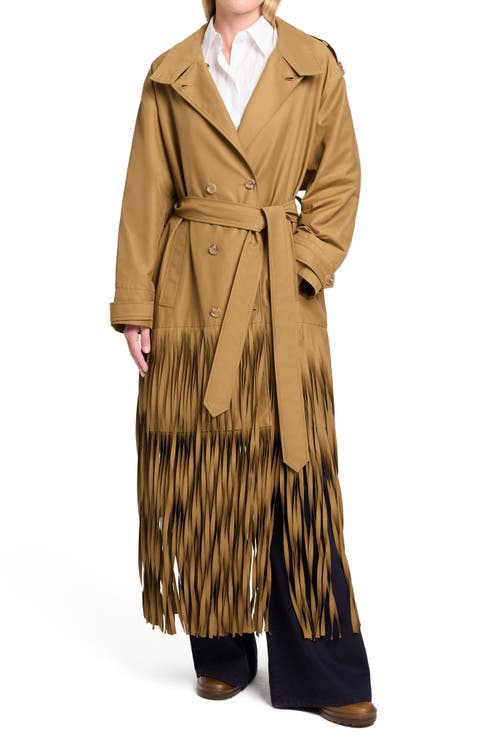 Fringe Benefit Water Repellent Twill Trench Coat