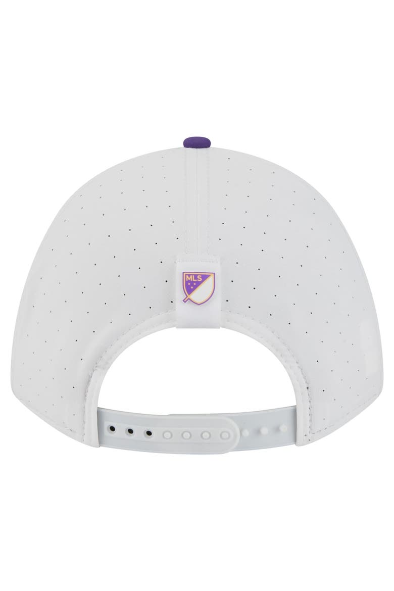 Men's New Era  White Orlando City SC 2026 MLS Kick Off 9FORTY M-Crown A-Frame Adjustable Hat, Alternate, color, White