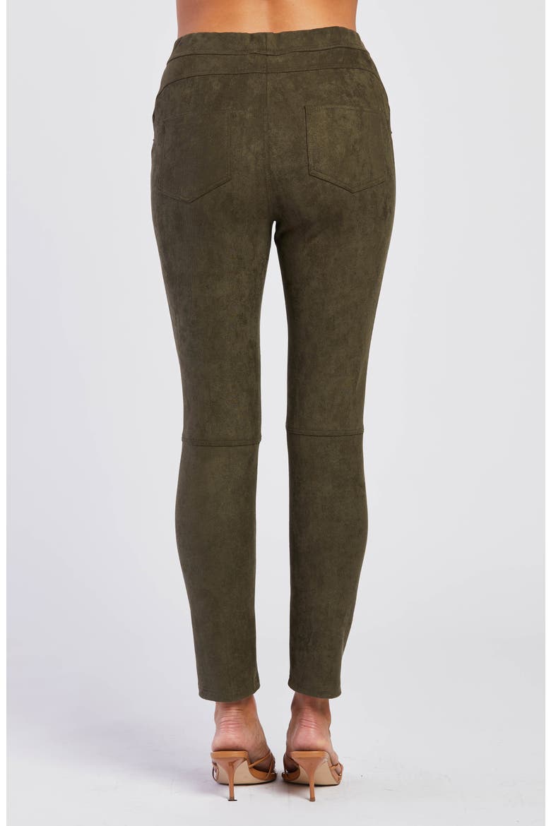 Ferguson Faux Suede Leggings, Alternate, color, OLIVE