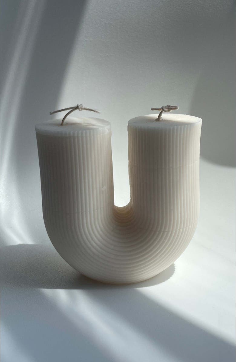 Aaram Luxe The U Ribbed Candle, Alternate, color,