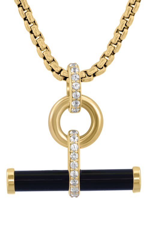 Effy Onyx & White Sapphire Pendant Necklace In Blue