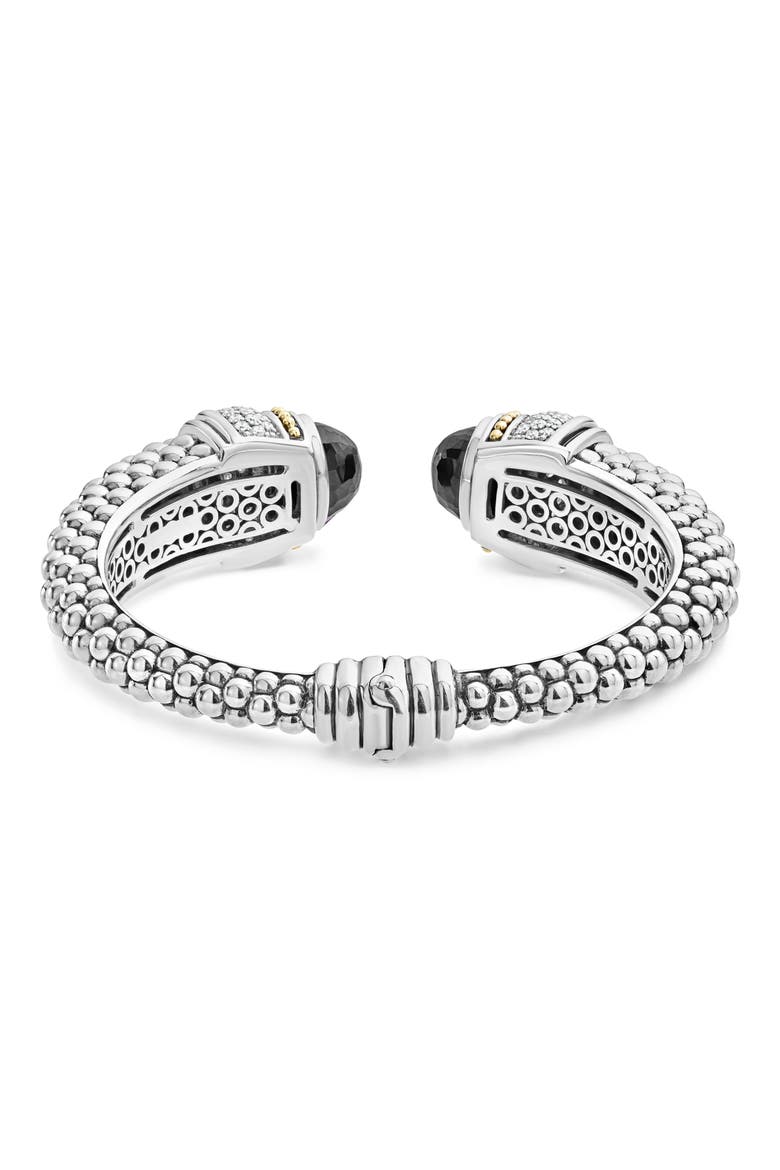 Rittenhouse Diamond & Semiprecious Stone Wrist Cuff, Alternate, color, BLACK