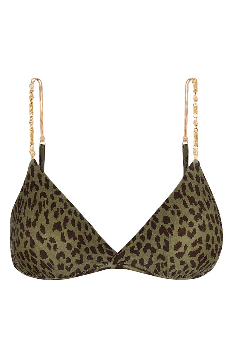 ViX Paula Hermanny Rosewood Ruth Kira Bikini Top, Alternate, color, Olive Multi