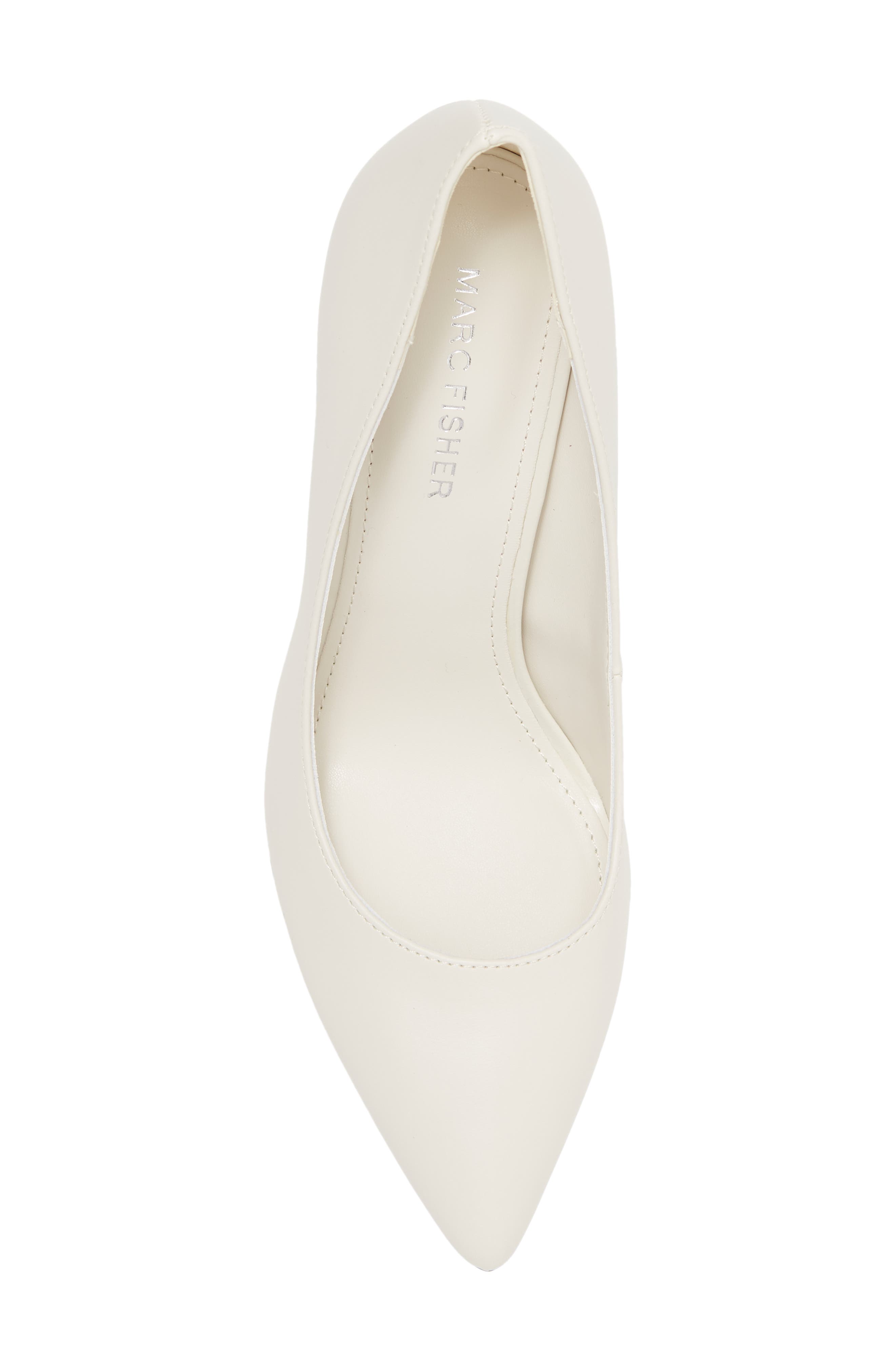 Georgy Pointed Block Heel, Alternate, color, CREAM PU