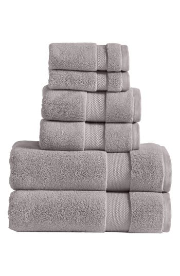 Modern Threads Luxury Quick Dry 6-piece Towel Set In Stone