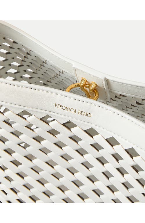 Veronica Beard Small Perforated Leather Bucket Bag