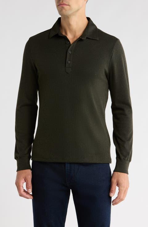 Griffin Long Sleeve Knit Polo