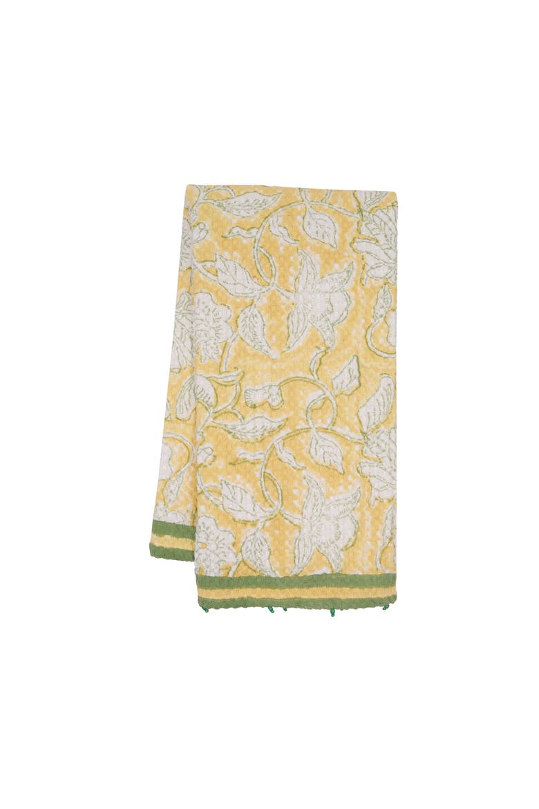 Pocono Dandelion Dishtowel, Main, color, Yellow