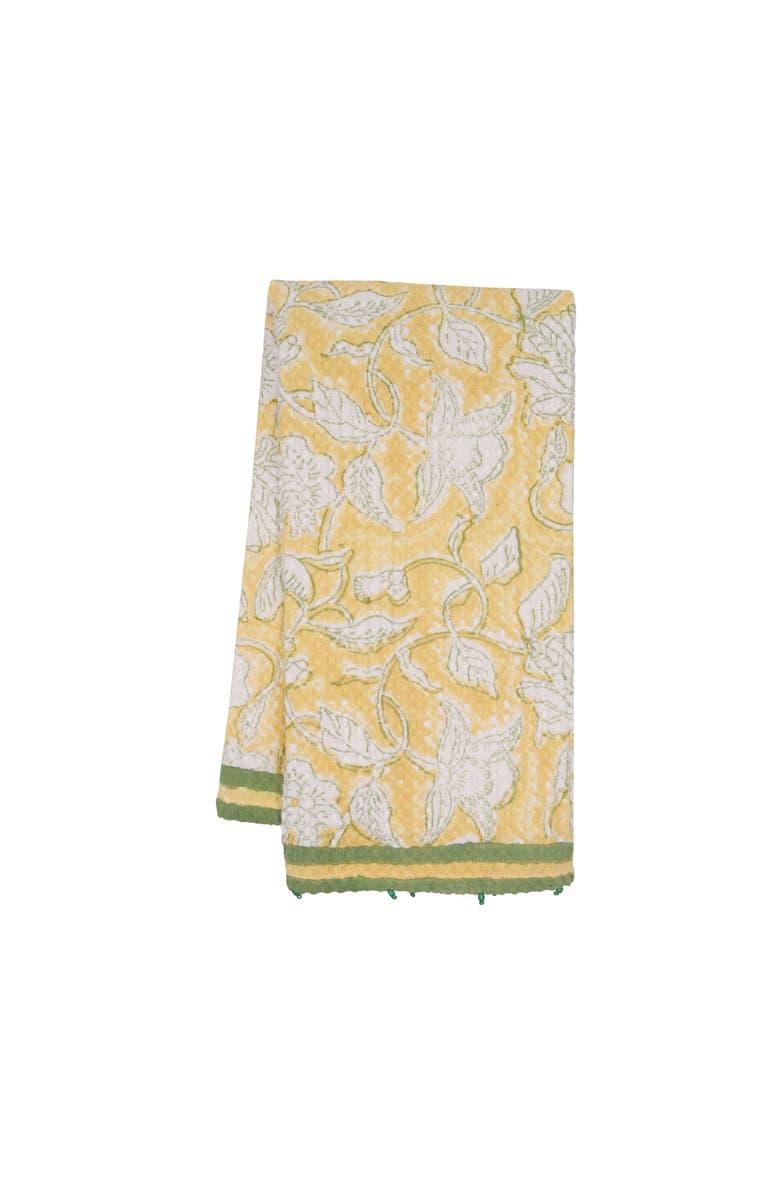 carol & frank Pocono Dandelion Towel, Main, color, Yellow