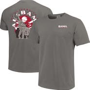 IMAGE ONE Men's  Gray Alabama Crimson Tide Comfort Colors Team Statue T-Shirt