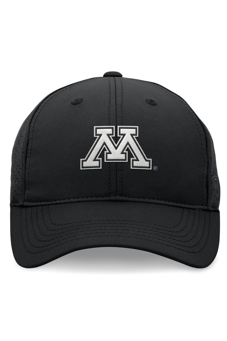 Men's Top of the World Black Minnesota Golden Gophers Liquesce Trucker Adjustable Hat, Alternate, color, Black