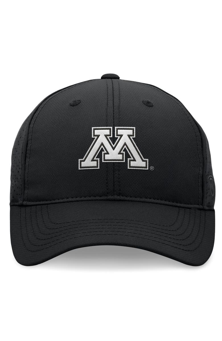 TOP OF THE WORLD Men's Top of the World Black Minnesota Golden Gophers Liquesce Trucker Adjustable Hat, Alternate, color, 