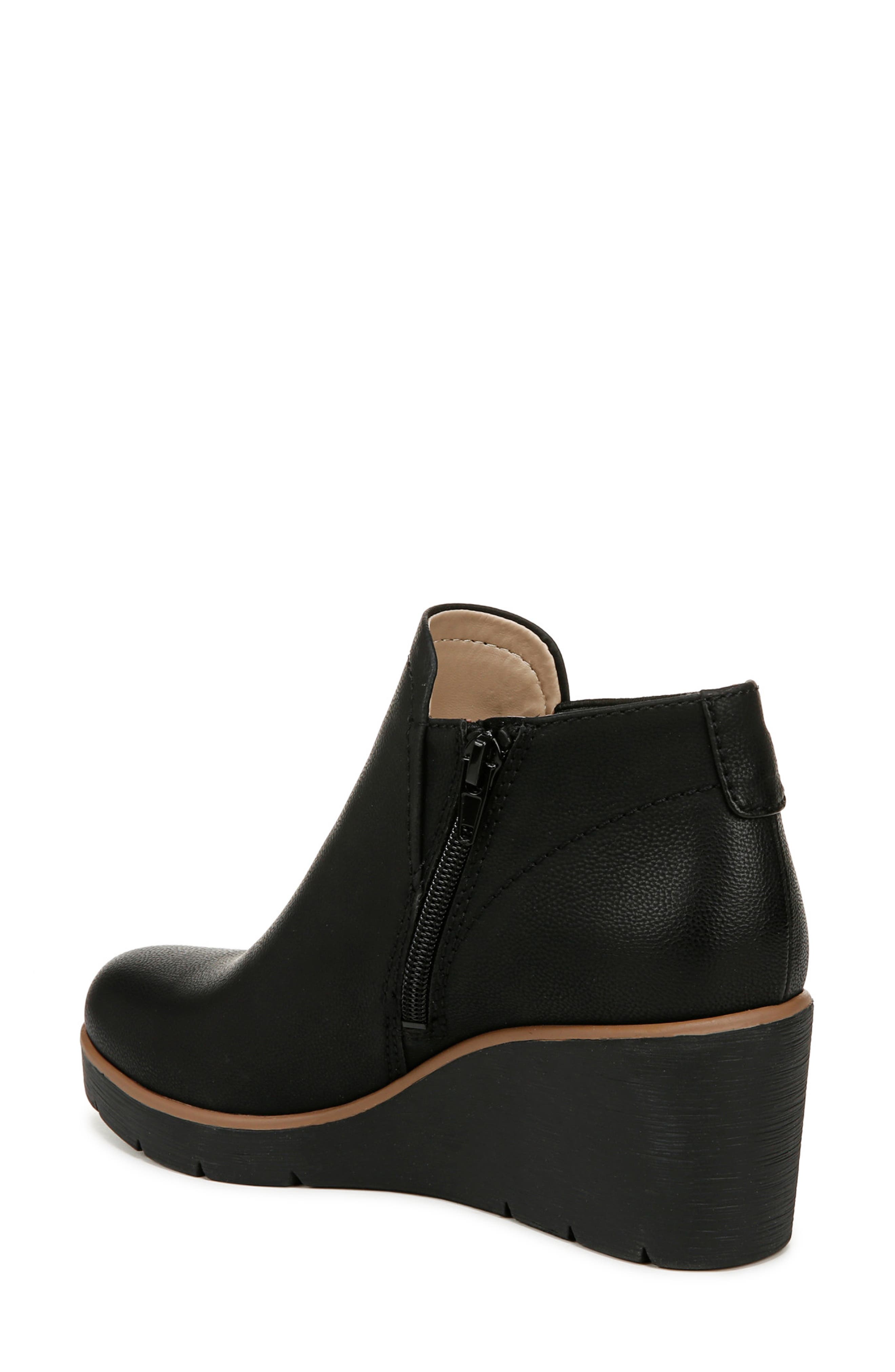 SOUL NATURALIZER Affirm Wedge Bootie, Alternate, color, Black Faux Leather