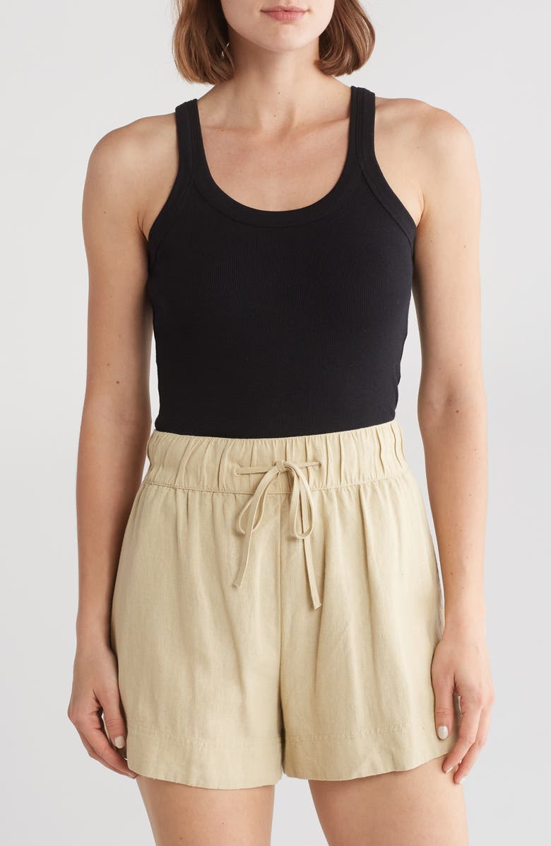 Melrose and Market Rib Scoop Neck Tank, Main, color,