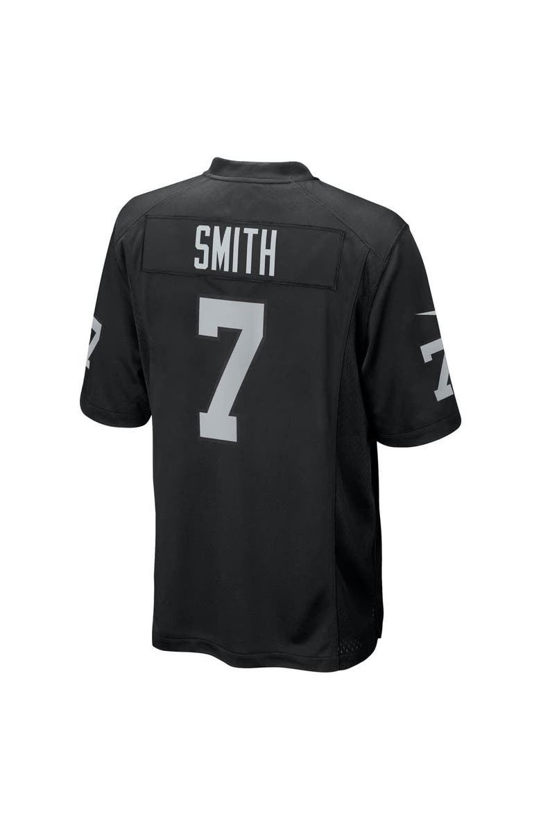 Nike Men
s Nike Geno Smith Black Las Vegas Raiders Game Player Jersey, Alternate, color, Black