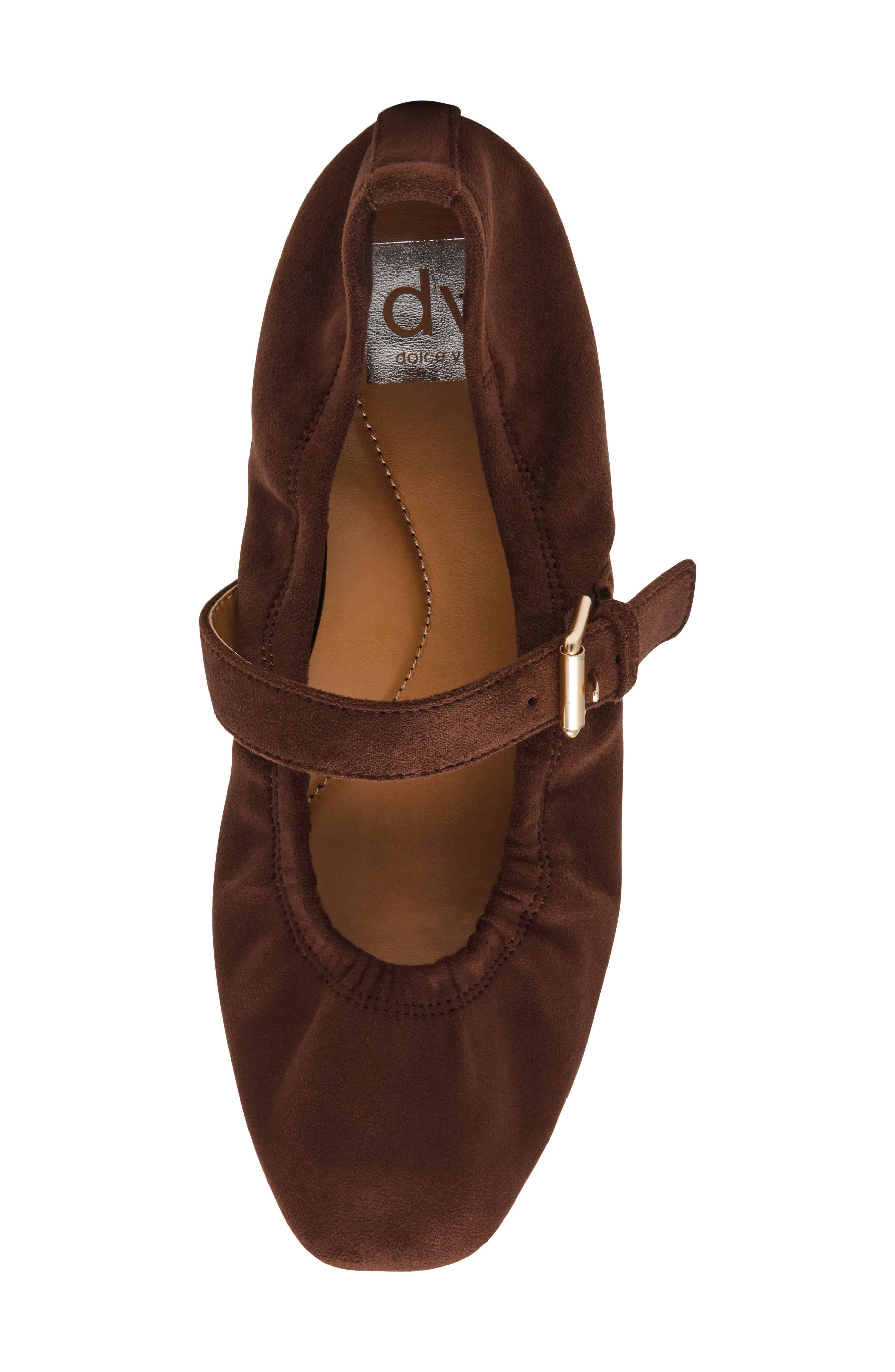 Marria Mary Jane Flat, Alternate, color, BROWN