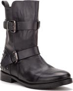 VINTAGE FOUNDRY Sherry Buckled Leather Boot