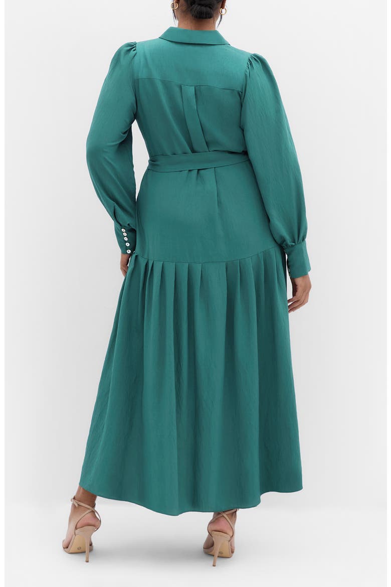 Romie Button-Up Shirtdress, Alternate, color, JADE