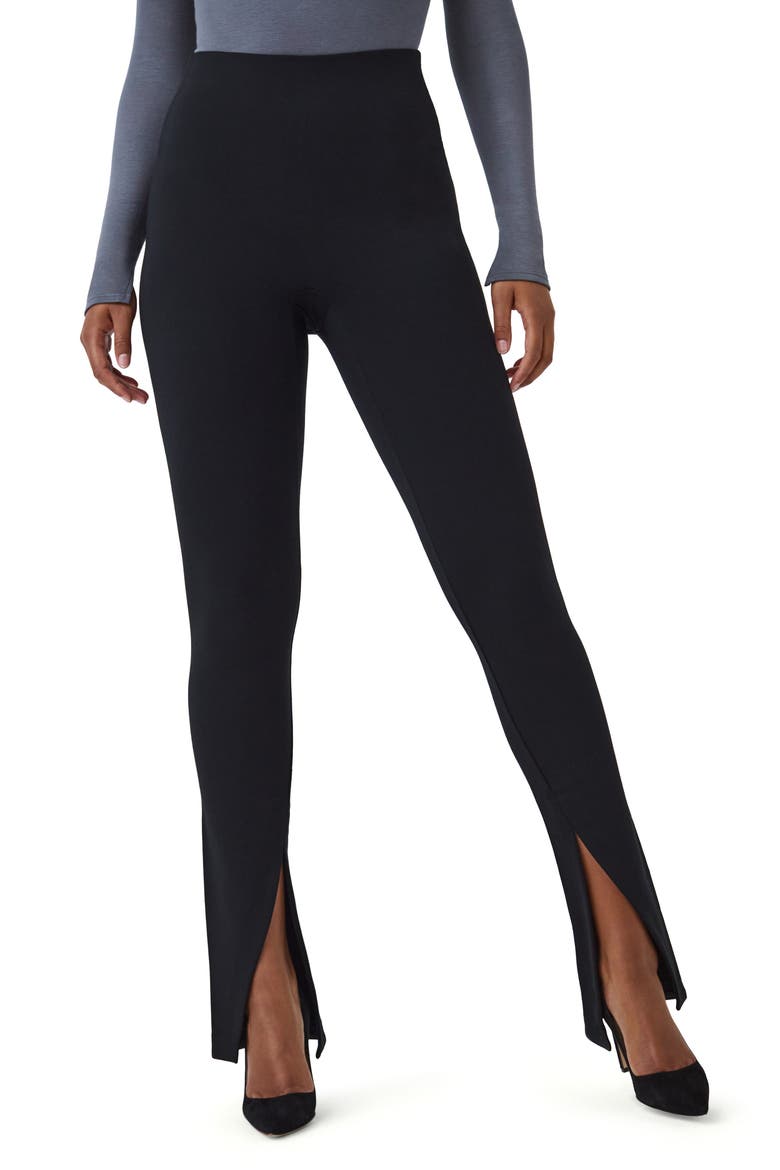 The Perfect Front Slit Leggings, Main, color, CLASSIC BLACK