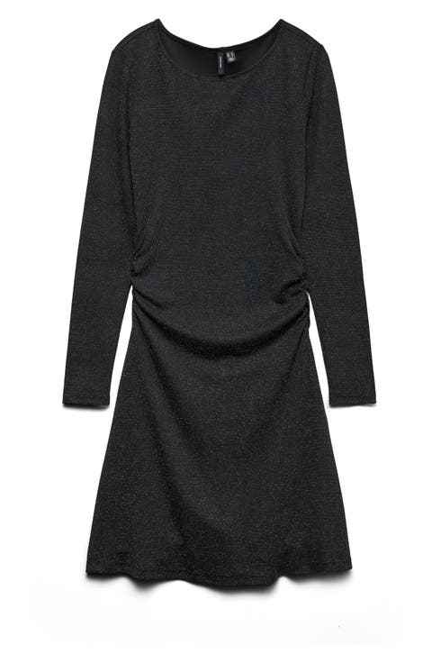 Kanva Long Sleeve Fit & Flare Dress