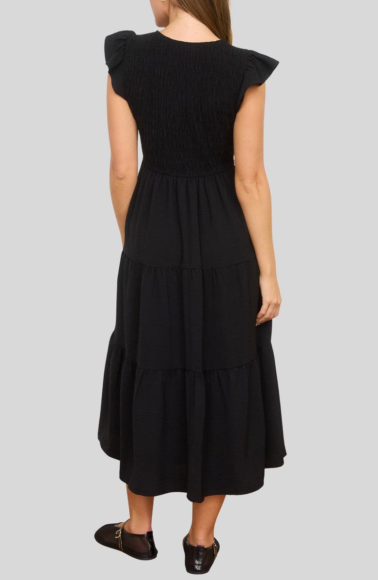 Blu Pepper Smocked Maxi Dress, Alternate, color, 